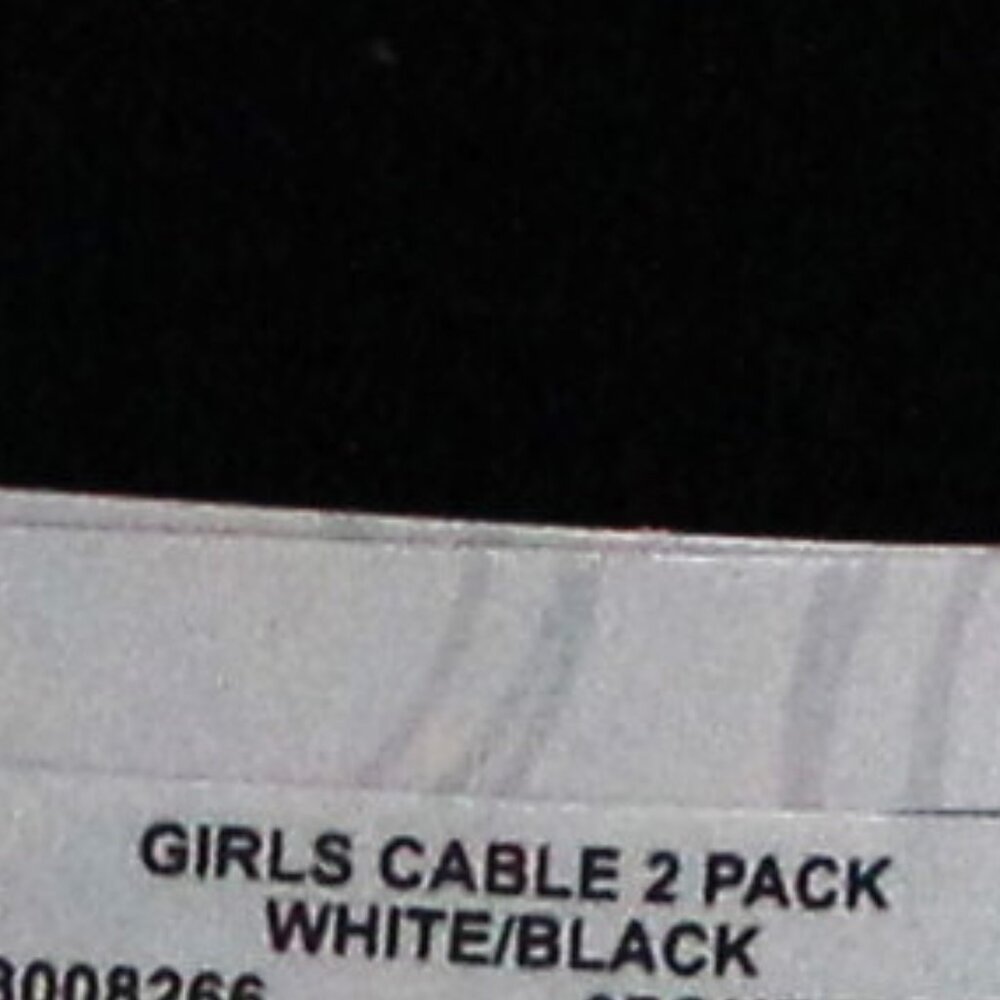 2 Pair Wonder Nation Girls Small 4-6 Heavyweight Footed Tights 1 White 1 Black - Picture 6 of 7
